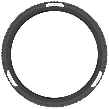 For Xiaomi Watch S4 Tempered Glass Film Hybrid Stainless Steel Watch Protective Ring(Scale Black) by bashfashion