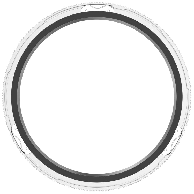 For Xiaomi Watch S4 Tempered Glass Film Hybrid Stainless Steel Watch Protective Ring(Scale Silver) by bashfashion