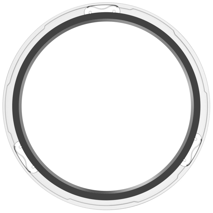 For Xiaomi Watch S4 Tempered Glass Film Hybrid Stainless Steel Watch Protective Ring(Silver Rainbow) by bashfashion