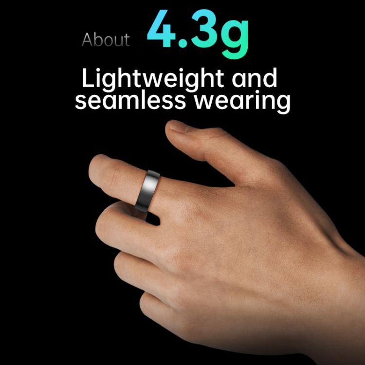 R1000 SIZE 7 Smart Ring, Support Heart Rate / Blood Oxygen / Sleep / Multiple Sports Modes(White) by bashfashion