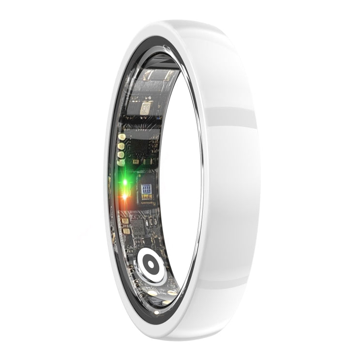 R1000 SIZE 11 Smart Ring, Support Heart Rate / Blood Oxygen / Sleep / Multiple Sports Modes(White) by bashfashion