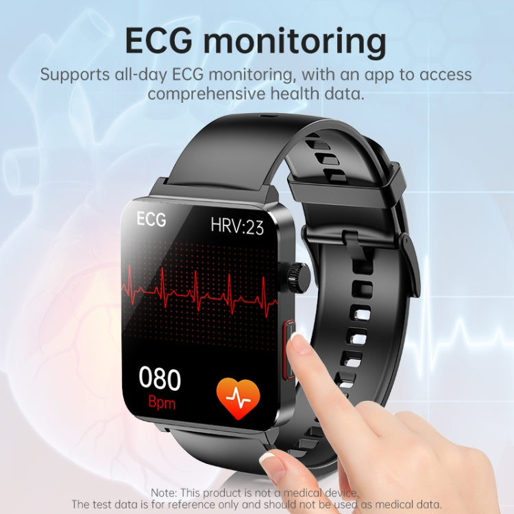 KS03 Pro 1.96 inch Color Screen Smart Watch, Support Bluetooth Call / Health Monitoring(Silver Pink) by bashfashion