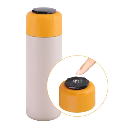 JUNSUNMAY 420ml Vacuum Insulated Water Bottle with LED Temperature Display(Beige) by JUNSUNMAY