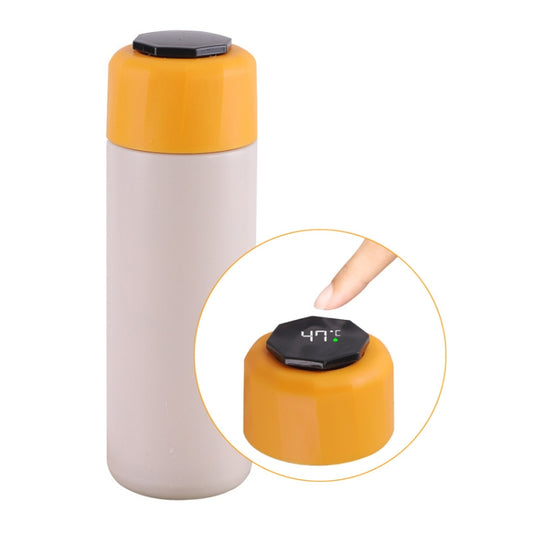 JUNSUNMAY 420ml Vacuum Insulated Water Bottle with LED Temperature Display(Beige) by JUNSUNMAY