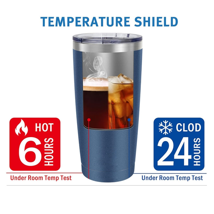 JUNSUNMAY 600ml 304 Stainless Steel Vacuum Insulated Coffee Travel Mug Double Wall Thermal Cup(Steel Color) by JUNSUNMAY