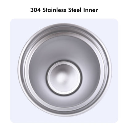 JUNSUNMAY 500ml 304 Stainless Steel Water Vacuum Bottle Coffee Cup with Lid and Straw(Steel Color) by JUNSUNMAY