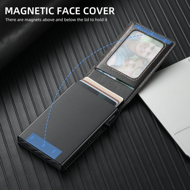 For Google Pixel 6 Suteni H19 Oil Wax 2-in-1 MagSafe Removable Card Box Back Phone Case(Black) by Suteni