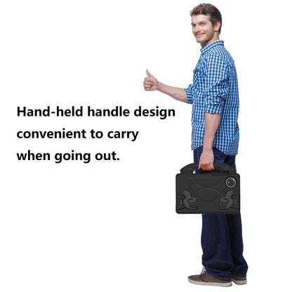 For Xiaomi Redmi Pad SE 8.7 2024 Thumb Bracket EVA Shockproof Tablet Case(Black) by bashfashion