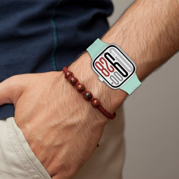 For Redmi Watch 5 eSIM Solid Color Black Buckle Quick Release Silicone Watch Band(White) by bashfashion