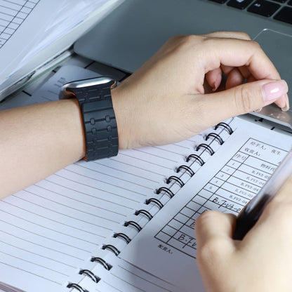 For Apple Watch 46mm / 49mm / 45mm / 44mm AW-AP Dual Color Magnetic Silicone Watch Band(Gray Orange) by bashfashion