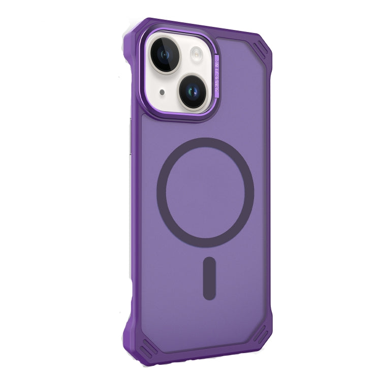 For iPhone 13 Starshield Frameless MagSafe PC Phone Case(Purple) by bashfashion