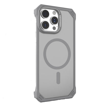 For iPhone 14 Pro Starshield Frameless MagSafe PC Phone Case(Grey) by bashfashion