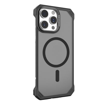 For iPhone 15 Pro Starshield Frameless MagSafe PC Phone Case(Black) by bashfashion