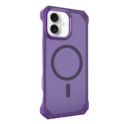 For iPhone 16 Plus Starshield Frameless MagSafe PC Phone Case(Purple) by bashfashion