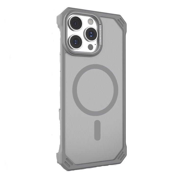 For iPhone 16 Pro Starshield Frameless MagSafe PC Phone Case(Grey) by bashfashion