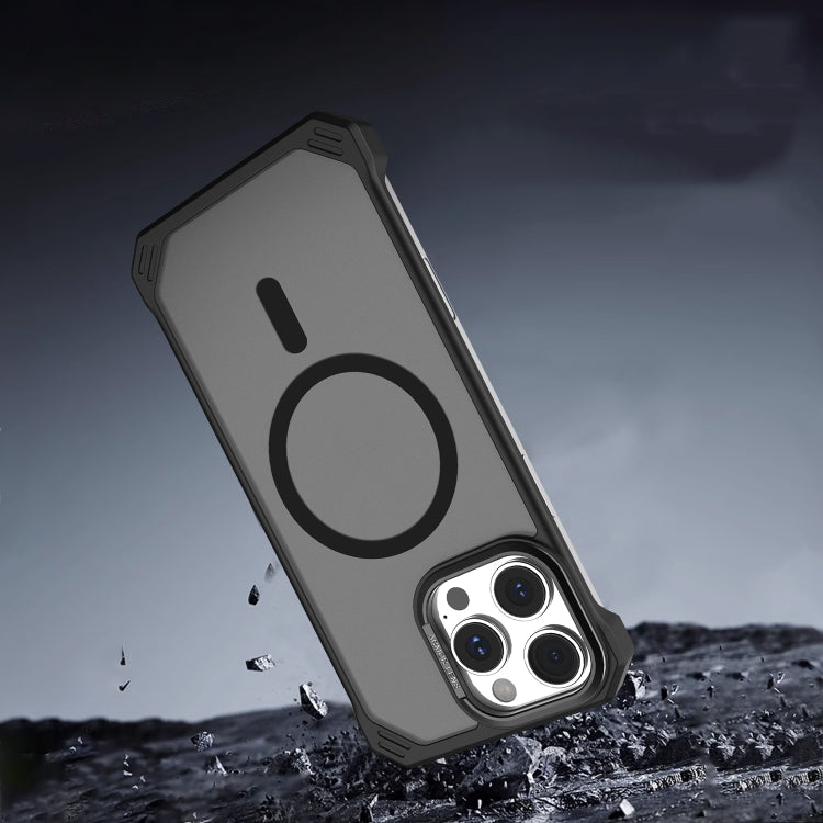 For iPhone 14 Pro Starshield Frameless MagSafe PC Phone Case(Purple) by bashfashion