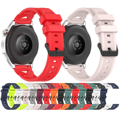 For COROS Watch 22mm Dotted Black Buckle Silicone Watch Band(White) by bashfashion