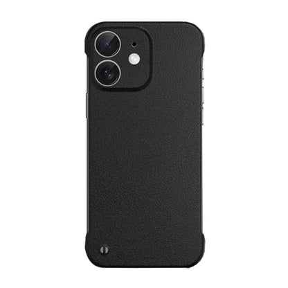For iPhone 11 Frameless Litchi Texture PC Phone Case(Graphite Black) by bashfashion