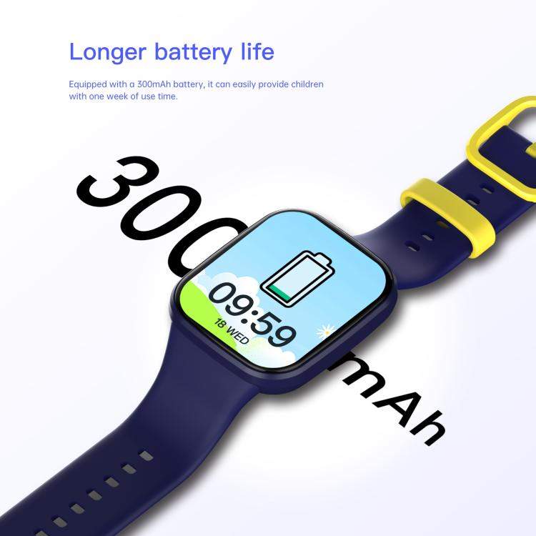 Wish 6 1.69 inch TFT Color Screen IP68 Waterproof Children Companion Smart Watch(Blue) by bashfashion