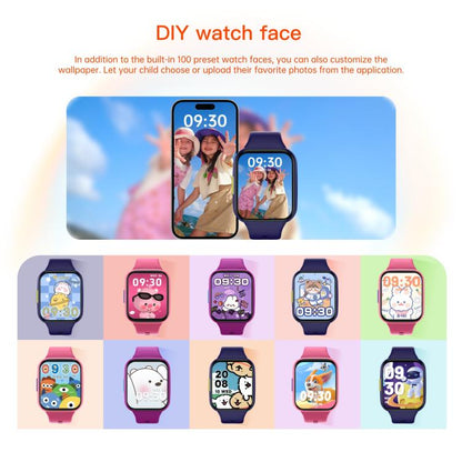 Wish 6 1.69 inch TFT Color Screen IP68 Waterproof Children Companion Smart Watch(Blue) by bashfashion