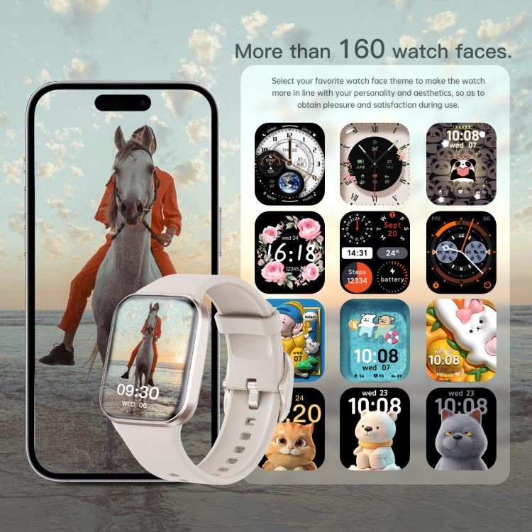 Q23 Pro 1.83 inch Color Screen IP68 Waterproof Bluetooth Call Smart Watch, Support Health Monitoring(Black) by bashfashion