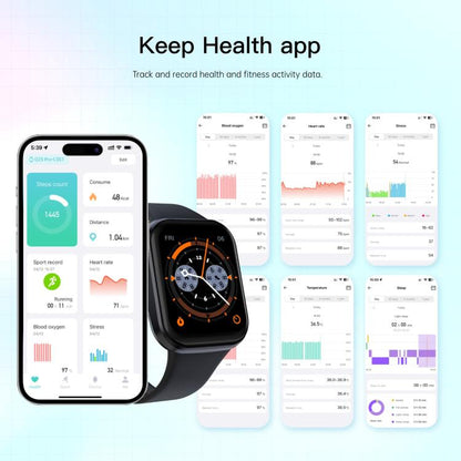 Q23 Pro 1.83 inch Color Screen IP68 Waterproof Bluetooth Call Smart Watch, Support Health Monitoring(Black) by bashfashion