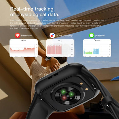 Q23 Pro 1.83 inch Color Screen IP68 Waterproof Bluetooth Call Smart Watch, Support Health Monitoring(Black) by bashfashion