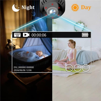 L30 Home Security Real Time Playback Panoramic View Phone Monitoring Mini Intelligent WiFi Camera by bashfashion