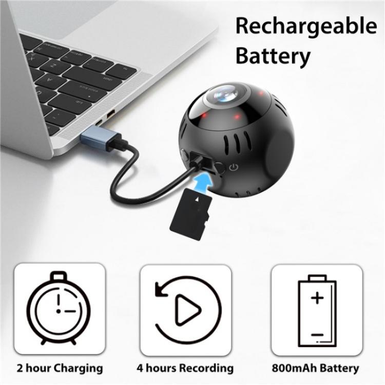 L30 Home Security Real Time Playback Panoramic View Phone Monitoring Mini Intelligent WiFi Camera by bashfashion