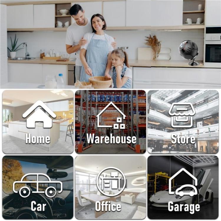 L30 Home Security Real Time Playback Panoramic View Phone Monitoring Mini Intelligent WiFi Camera by bashfashion
