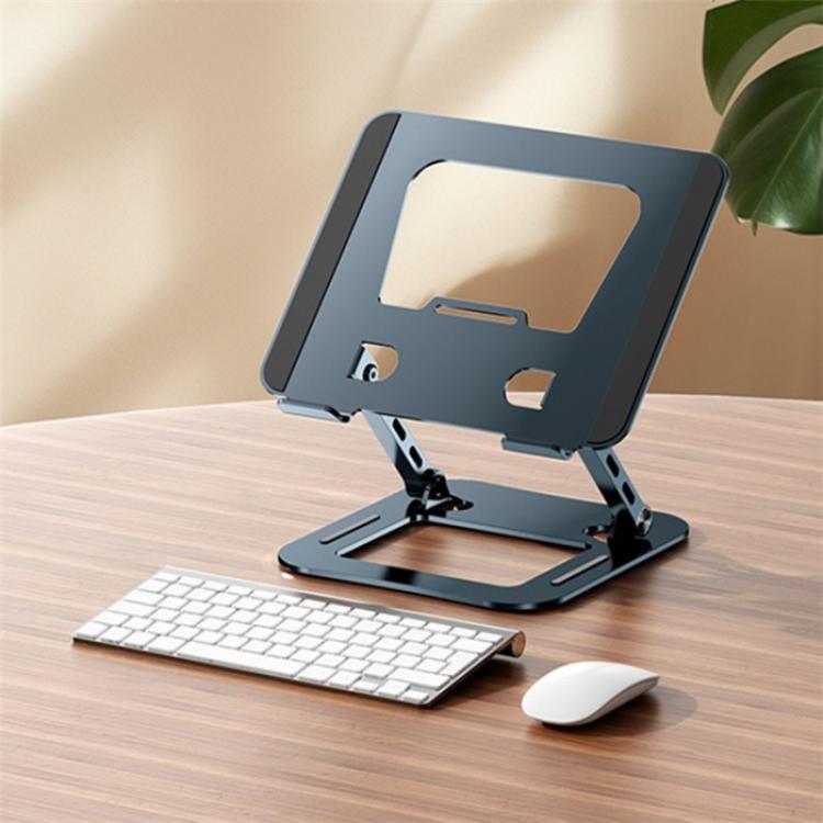 J30 Portable Desktop Adjustable Foldable Alloy Steel Laptop Cooling Stand(Grey) by bashfashion