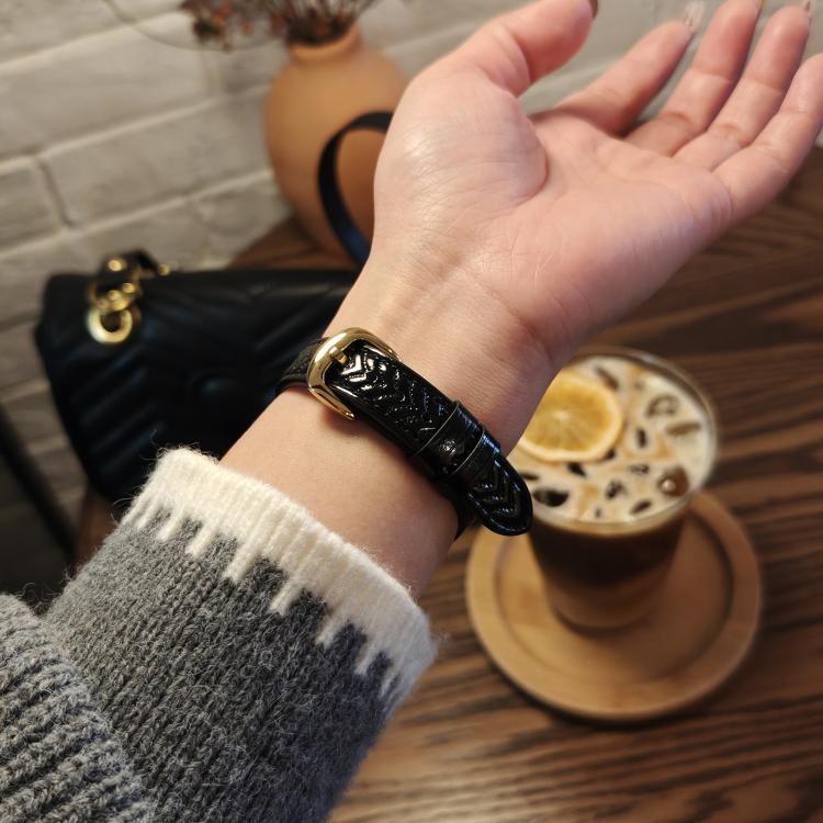 For Apple Watch 46mm / 49mm / 45mm / 44mm Heart-Shaped Embossed Leather Watch Band(Black) by bashfashion