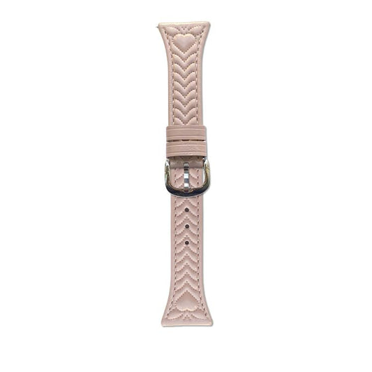 For Huawei Watch GT 5 46mm Heart-Shaped Embossed 22mm Leather Watch Band(Pink) by bashfashion