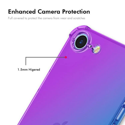 For iPhone 16e ENKAY Hat-Prince Gradient Airbag TPU Phone Case(Blue Pink) by ENKAY