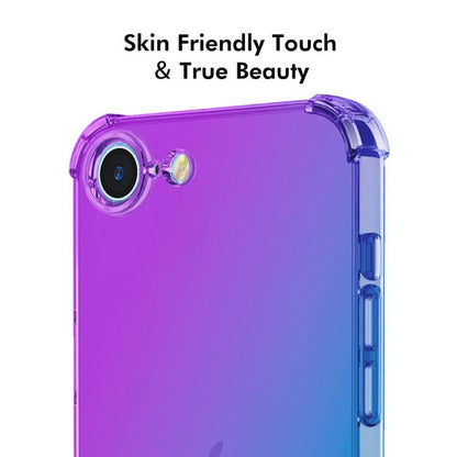 For iPhone 16e ENKAY Hat-Prince Gradient Airbag TPU Phone Case(Purple Blue) by ENKAY