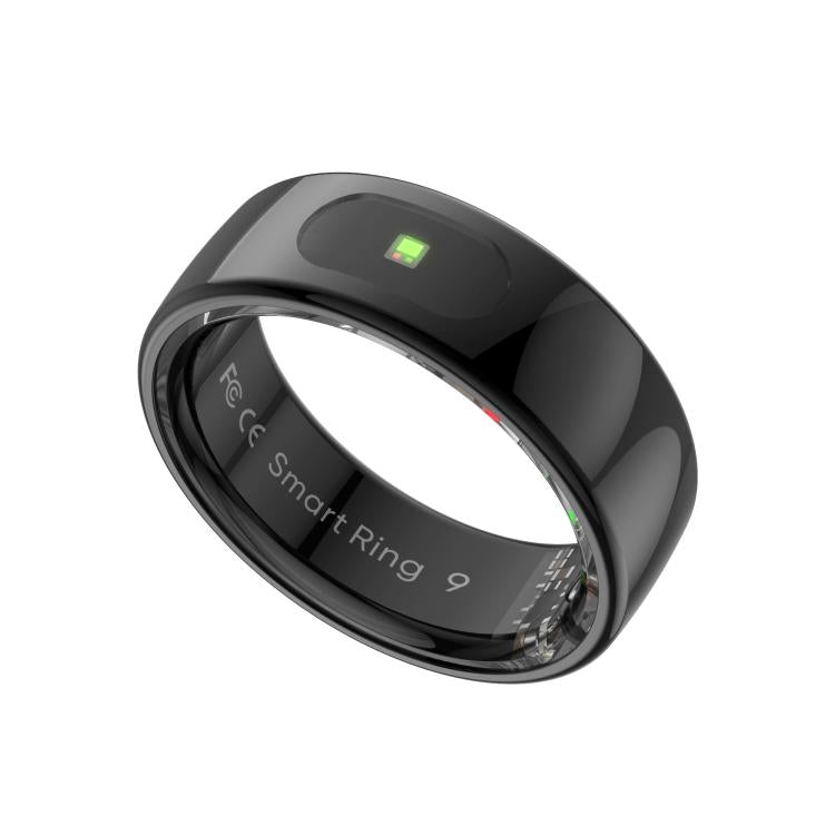 R08 SIZE 9 Smart Ring, Support Heart Rate / Blood Oxygen / Sleep / Multiple Sports Modes(Black) by bashfashion