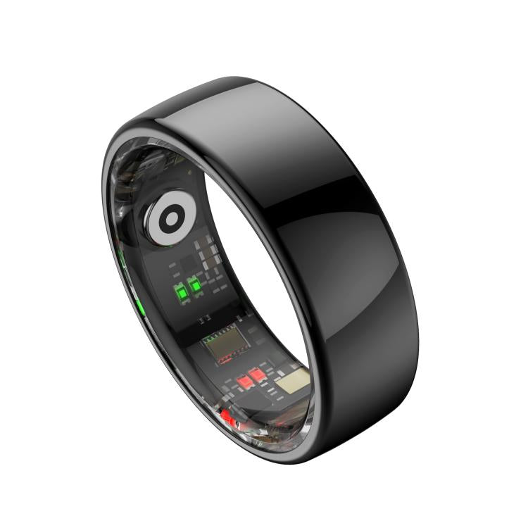 R08 SIZE 9 Smart Ring, Support Heart Rate / Blood Oxygen / Sleep / Multiple Sports Modes(Black) by bashfashion