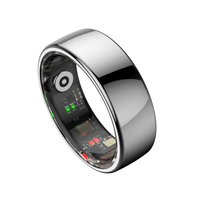 R08 SIZE 9 Smart Ring, Support Heart Rate / Blood Oxygen / Sleep / Multiple Sports Modes(Silver) by bashfashion