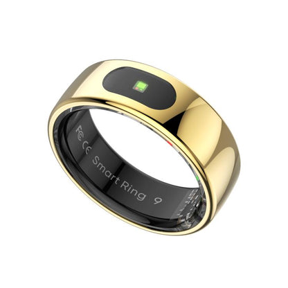 R08 SIZE 10 Smart Ring, Support Heart Rate / Blood Oxygen / Sleep / Multiple Sports Modes(Gold) by bashfashion