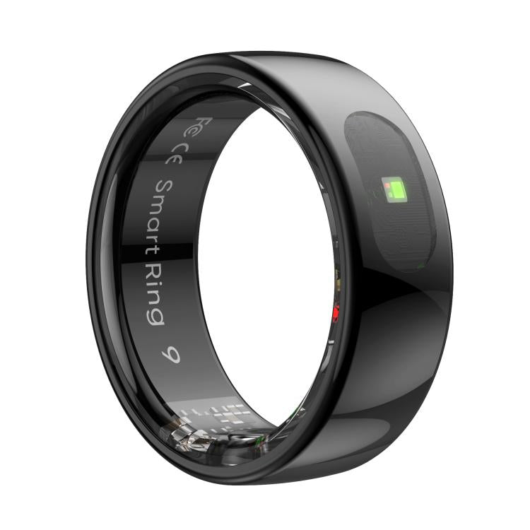 R08 SIZE 12 Smart Ring, Support Heart Rate / Blood Oxygen / Sleep / Multiple Sports Modes(Black) by bashfashion