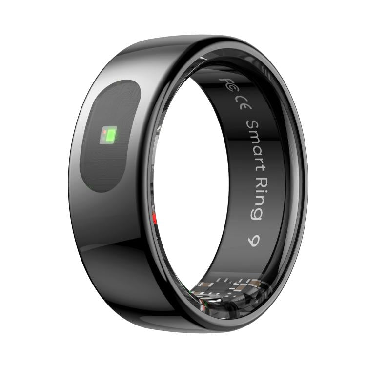 R08 SIZE 12 Smart Ring, Support Heart Rate / Blood Oxygen / Sleep / Multiple Sports Modes(Black) by bashfashion