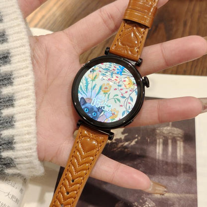 For Xiaomi Watch S4 Heart-Shaped Embossed 22mm Leather Watch Band(Forest Green) by bashfashion