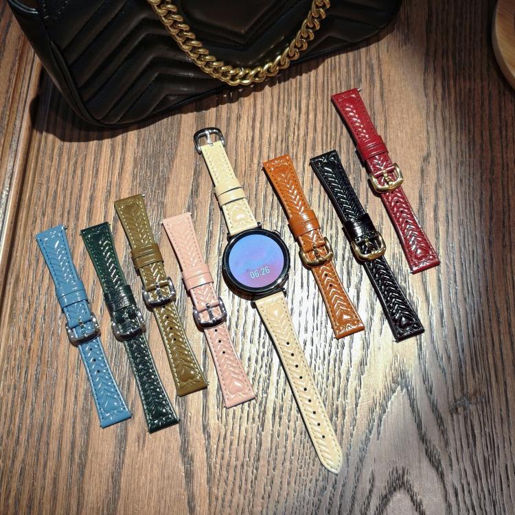 For Amazfit Bip 5 / GTR 4 Heart-Shaped Embossed 22mm Leather Watch Band(Apricot) by bashfashion