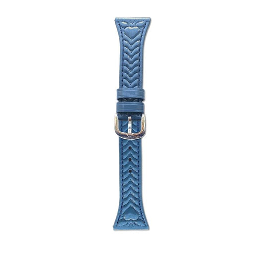 For Garmin Venu 3 Heart-Shaped Embossed 22mm Leather Watch Band(Cornflower Blue) by bashfashion