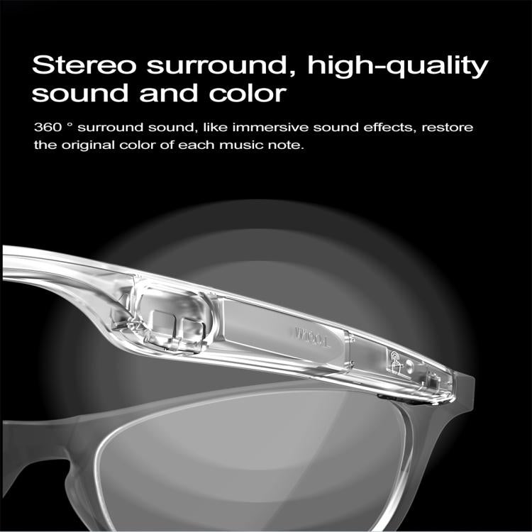 W100 Smart Glasses, Support AI Conversation / AI Intelligent Translation / Bluetooth Call(Black) by bashfashion