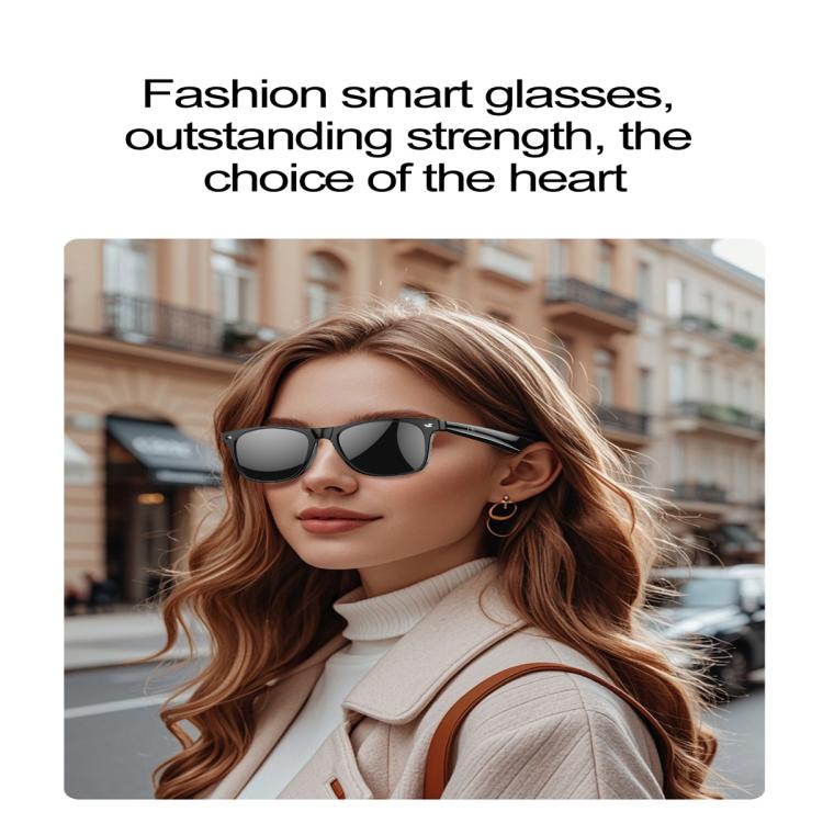 W100 Smart Glasses, Support AI Conversation / AI Intelligent Translation / Bluetooth Call(White) by bashfashion