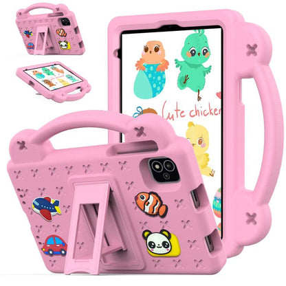 For NEC Lavie Tab T11 T1155 2024 Handle Kickstand Children EVA Shockproof Tablet Case(Pink) by bashfashion