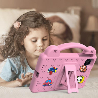 For NEC Lavie Tab T11 T1155 2024 Handle Kickstand Children EVA Shockproof Tablet Case(Pink) by bashfashion