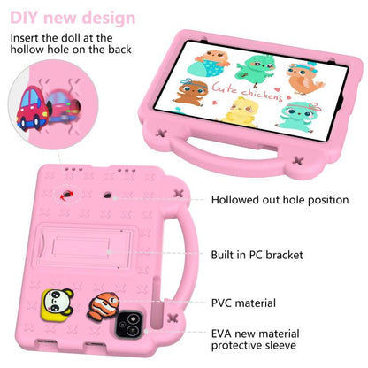 For NEC Lavie Tab T11 T1155 2024 Handle Kickstand Children EVA Shockproof Tablet Case(Pink) by bashfashion