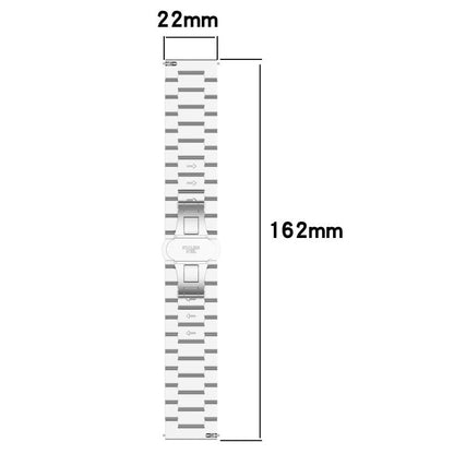 For OPPO Watch X2 Twill Texture Stainless Steel Metal Watch Band(Rose Gold) by bashfashion